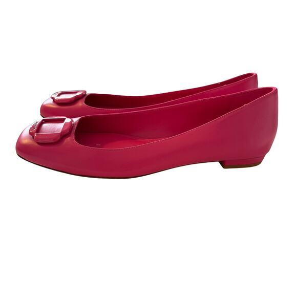 Larroude Maria Flats Size 10 Pink Leather with Dust Bags - Picture 4 of 9